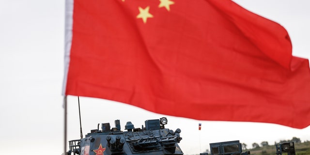 File photo - China's ZBD-05 amphibious infantry fighting vehicle in the Pursuit race, Stage 3 of the Seaborne Assault competition among marine units, at Khmelevka range as part of the 2016 Army Games, Kaliningrad Region, Russia.
