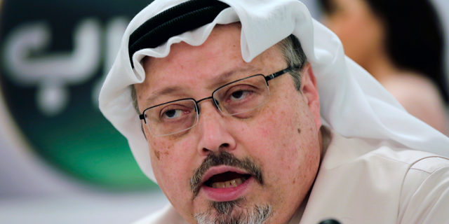 Saudi journalist Jamal Khashoggi, The Washington Post columnist who wrote critically about the Saudi crown prince, was killed inside the Saudi Consulate in Istanbul in October 2018. (AP Photo/Hasan Jamali, File)