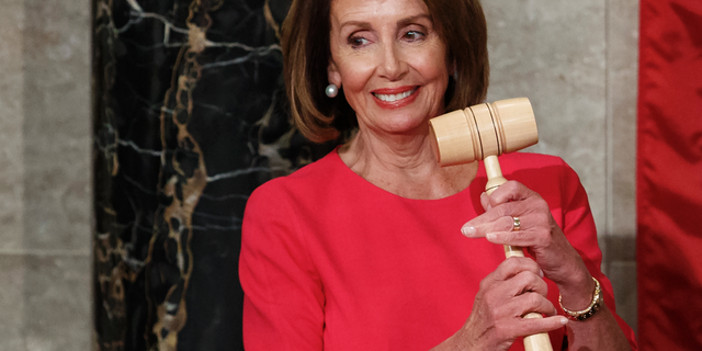 House Speaker Nancy Pelosi of California holds the gavel after at the Capitol in Washington, Thursday, Jan. 3, 2019. (AP Photo/Carolyn Kaster)