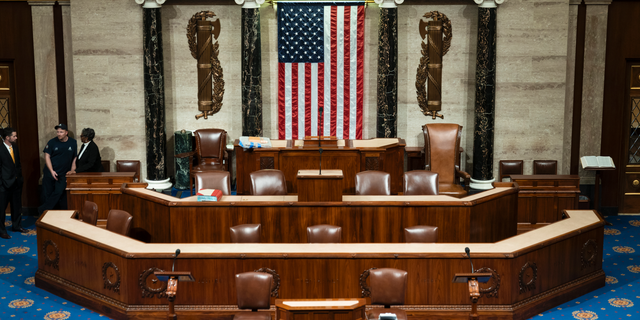 The chamber of the House of Representatives is seen before convening for the first day of the 116th Congress with Democrats holding the majority, at the Capitol in Washington, Thursday, Jan. 3, 2019. (AP Photo/J. Scott Applewhite)