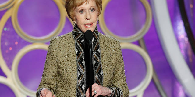 Carol Burnett accepts the inaugural Carol Burnett TV Achievement Award during the 76th Annual Golden Globe Awards in 2019.