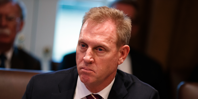 Acting Secretary of Defense Patrick Shanahan listens as President Donald Trump speaks during a cabinet meeting at the White House, Wednesday, Jan. 2, 2019, in Washington. (AP Photo/Evan Vucci)