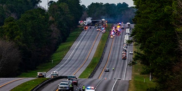 Interstate 75 was shut down in both directions after the crash on Thursday, Jan. 3, 2019.