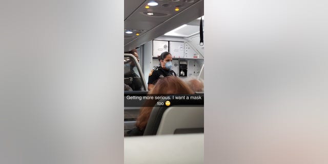 Emergency responders boarded the flight upon landing in Tampa to remove the sick passengers.
