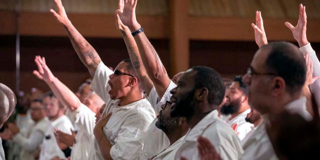 Coffield prison inmates worship at the newest campus of Gateway Church.