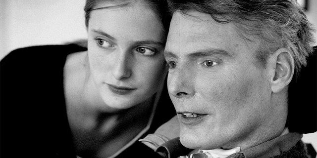 Christoper Reeve with Alexandra.