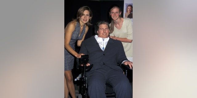 Dana Reeve, Christopher Reeve and daughter Alexandra.