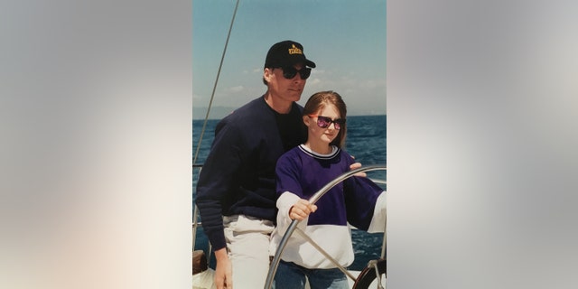 Christopher Reeve with Alexandra Reeve Givens before the accident. — Courtesy of Alexandra Reeve Givens