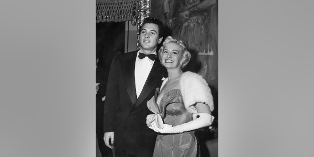 "A strange romance" is how Photoplay described Rock's close relationship with actress Marilyn Maxwell.