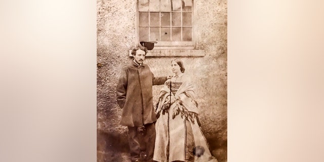 This picture shows Austen's great-niece Norah Mary Elizabeth Ward shortly after her wedding in April 1859. (SWNS)