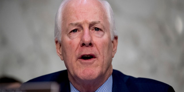 Senate Majority Whip Sen. John Cornyn, R-Texas. (AP Photo/Andrew Harnik)