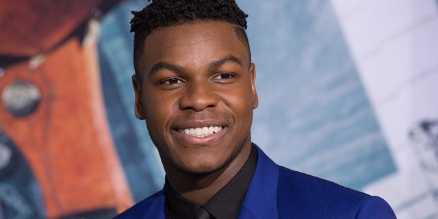 John Boyega showed off an image of his injured hands while on the set of 'Star Wars: Episode IV.'