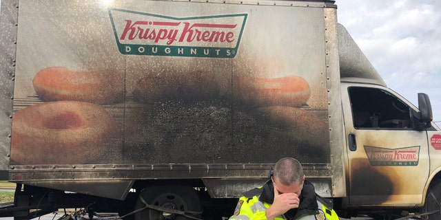 The Lexington Police Department in Kentucky went viral for their response to a Krispy Kreme Doughnuts truck catching fire and losing all the goods inside