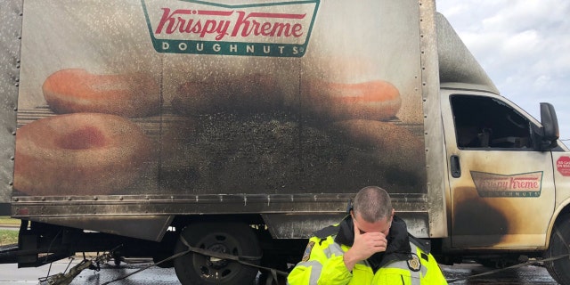 The Lexington Police Department in Kentucky went viral for their response to a Krispy Kreme Doughnuts truck catching fire and losing all the goods inside.