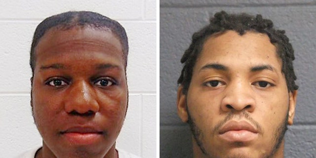 Chakaris Loury, left, and Darius Culpepper, right, allegedly attempted to escape a correctional facility in Michigan on Saturday. 