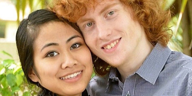 Melanie Eam, left, is facing life in prison after being found guilty of second-degree murder for stabbing her ex-boyfriend James Barry, right, to death in Florida after he broke up with her. (Facebook)
