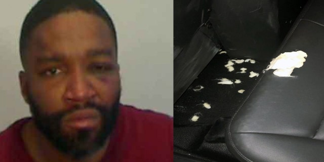 Melvin Stubbs, 37, is facing additional charges for causing damage to a patrol vehicle in Florida that had been "chewed off and/or eaten."