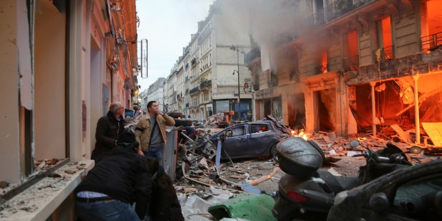 An explosion in French capital Paris on January 12, 2019 caused fire and injuries.