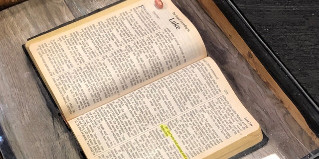 Pastor Evan D. Risher told Fox News he placed the bullet in a keepsake with his late grandfather's Bible to remind him of the value of life.