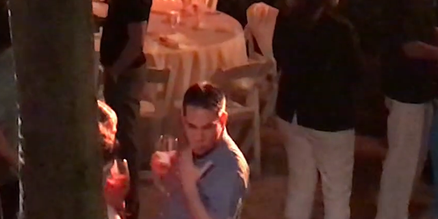 California Democratic Rep. Pete Aguilar spotted this weekend attending a swanky cocktail dinner party in Puerto Rico in the midst of a government shutdown.