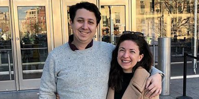 Danielle Geanacopoulos and Dan Pollock, both former Senate staffers, said they couldn't obtain a marriage license in Washington, D.C., because of the ongoing government shutdown.