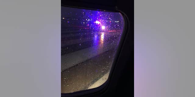 An airport official said a chemical used to treat the runways for ice had been diluted by rainfall.