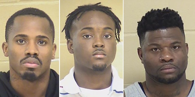 L-R: Treveon Anderson, Lawrence Pierre and Glenn Frieson were arrested in connection to the shooting death of a Louisiana police officer.