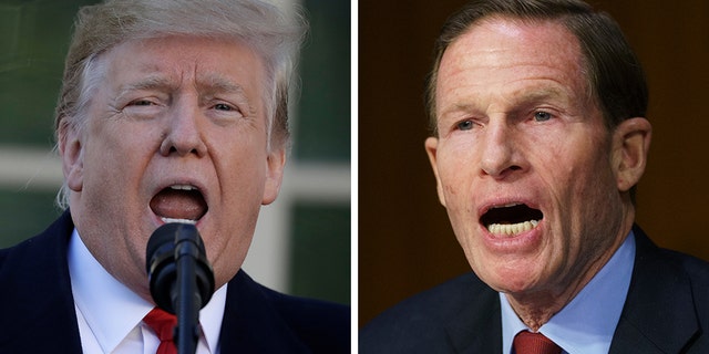 President Donald Trump slammed Sen. Richard Blumenthal, D-Conn., as "Da Nang Dick" in a tweet Wednesday, calling out the senator's false claims of having fought in the Vietnam War.
