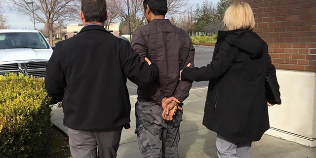 Police arrested Saosongyang when he arrived at the lottery office to claim his prize.