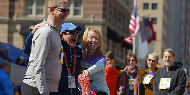 Adrianne Haslet, a 2013 Boston Marathon survivor, says she is recovering after being critically injured by a car Saturday as she crossed a Boston street.