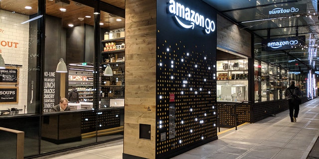 File photo: Seattle, Washington USA - NOVEMBER 27, 2017: Amazon Go stores will now accept cash after the company received backlash. (Credit: Reuters)