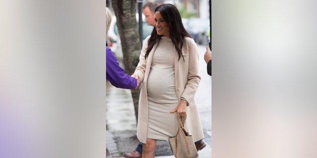 Meghan The Duchess of Sussex arrives at the Mayhew animal welfare charity on Wednesday Jan. 16, 2019, to meet with volunteers to hear about welfare initiatives, community engagement and international projects carried out by the charity. This is Her Royal Highness's first official visit to Mayhew in her new role as Patron of the charity. (Eddie Mulholland/pool via AP)