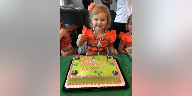 Grace has since been able to rejoin her friends at preschool.