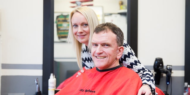 Shatford landed in Erinna Lindfield's chair at the Jazz Barber Shop by chance. 