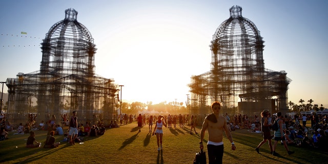 Festivalgoers during the 2018 Coachella Valley Music And Arts Festival at the Empire Polo Field last April in Indio, Calif. (Photo by Rich Fury/Getty Images for Coachella)