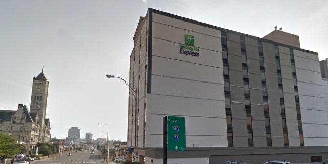 A man was arrested after stealing food from the breakfast buffet at a Holiday Inn in Nashville.