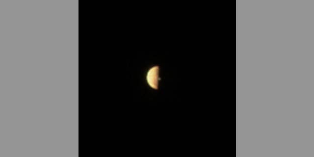Juno's visible light camera, JunoCam, spotted a volcanic plume right along Io's terminator, the line between the daylight side and the night side. The spacecraft was 186,000 miles (300,000 kilometers) away from the moon.