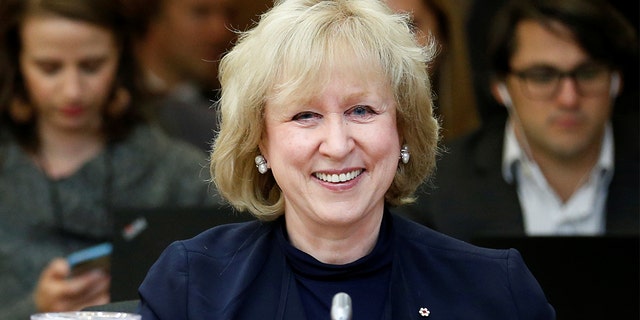 Former Canadian Prime Minister Kim Campbell blasted President Trump in an expletive-laden message.