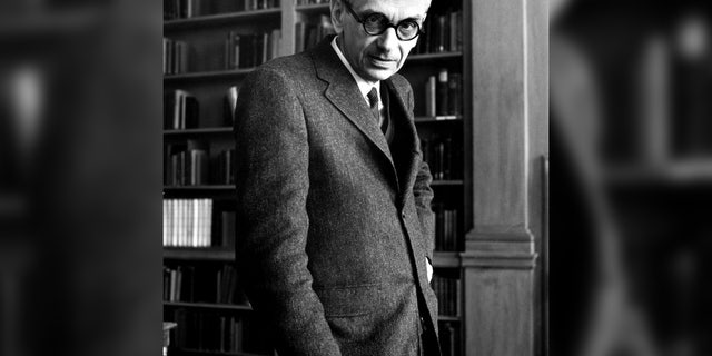Austrian-born mathematician Kurt Godel at the Institute of Advanced Study.
