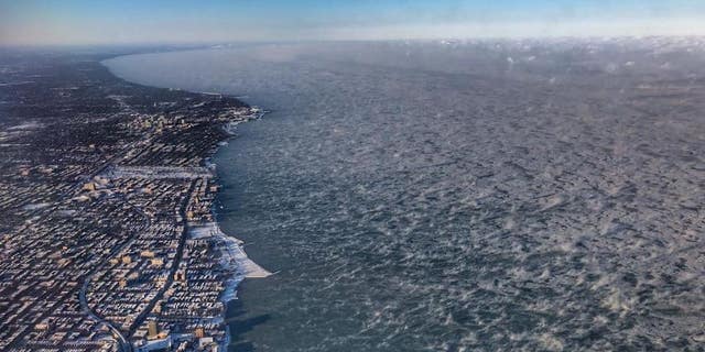 An aerial view of Chicago on Jan. 30, 2019.