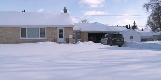 A 55-year-old man was found frozen in a garage in Wisconsin on Tuesday after he collapsed and died after shoveling snow.