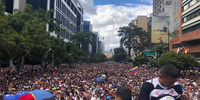 Protests against the Nicolas Maduro regime in Caracas, Venezuela on Wednesday, Jan 23 2019