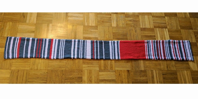 Claudia Weber's "delay scarf" was bought by Germany's biggest rail company for a serious sum.