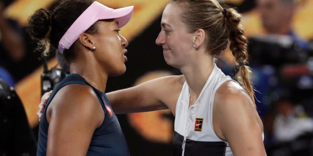 Naomi Osaka edged out Petra Kvitova to win the Australian Open Saturday, her second consecutive Grand Slam title.
