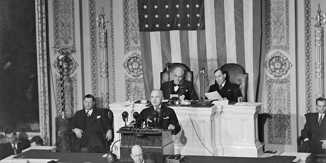 President Harry S. Truman delivered the first televised address on Jan. 6, 1947.