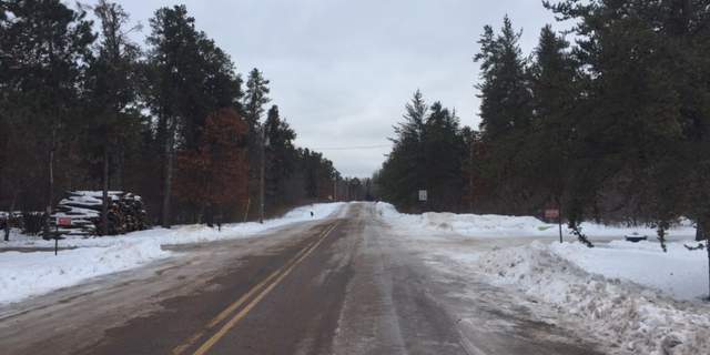 This is the road that Jayme Closs was found on. (Cristina Corbin/Fox News)