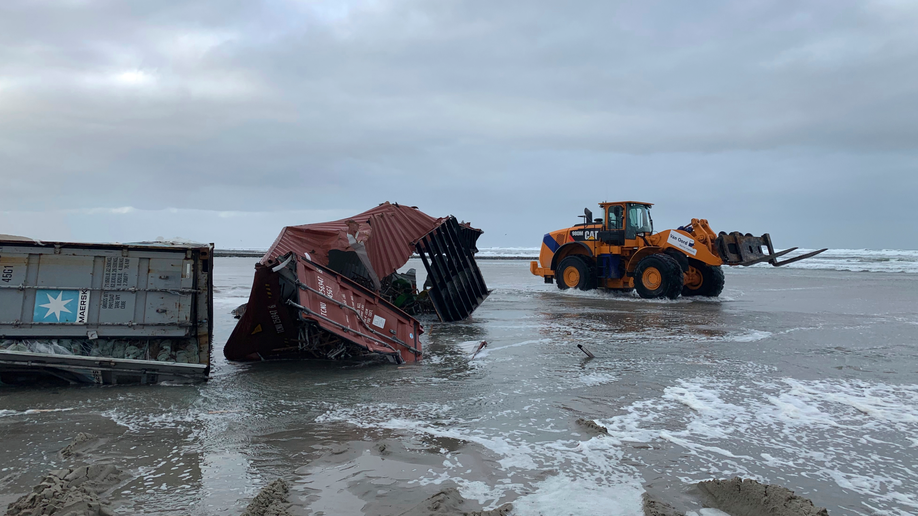 Cargo ship's lost containers wash up on Dutch islands