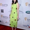 Rachel Brosnahan glows in a green number at the BAFTA Tea Party sponsored by Heineken at The Four Seasons Hotel Los Angeles at Beverly Hills on January 05, 2019 in Beverly Hills, Calif.