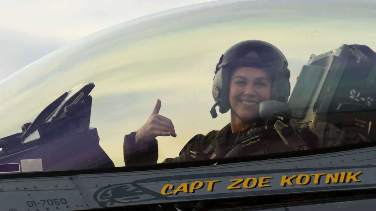 Capt. Zoe Kotnik was relieved of her duties as the head of the Air Combat Command F-16 Viper demonstration team.