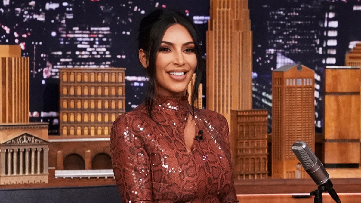THE TONIGHT SHOW STARRING JIMMY FALLON -- Episode 1011 -- Pictured: Entrepreneur Kim Kardashian West during an interview on February 7, 2019 -- (Photo by: Andrew Lipovsky/NBC/NBCU Photo Bank via Getty Images)